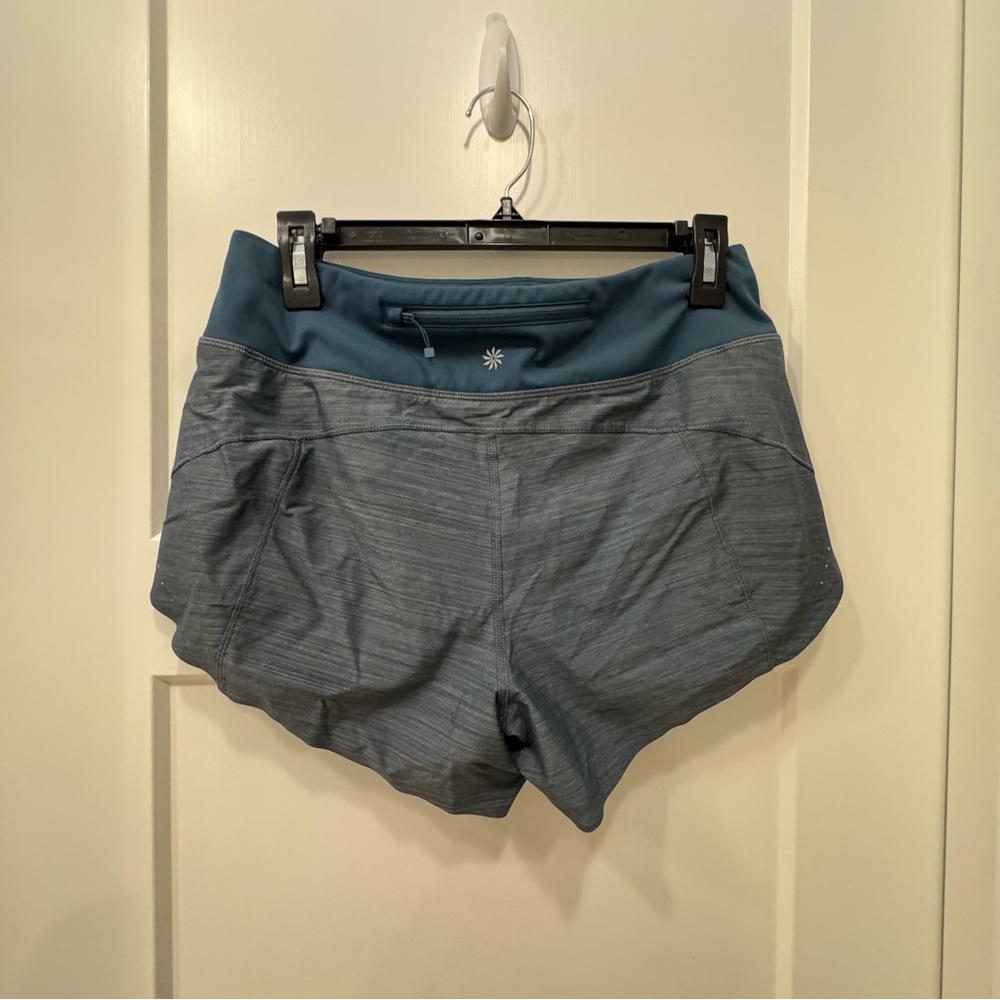 Athleta Gray Athletic Shorts Lightweight Moisture-Wicking W Small 3.5 inch